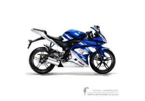 Autocollants pour Yamaha YZF R125 2009 - Bleu • Yamaha Autocollants OEM