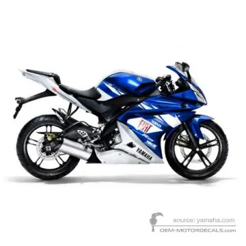 Yamaha YZF R125 2009 - Blauw - Deep Purplish Blue Metallic
