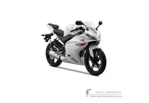 Autocollants pour Yamaha YZF R125 2010 - Blanc • Yamaha Autocollants OEM