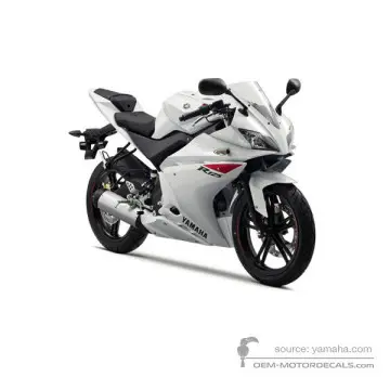 Yamaha YZF R125 2010 - Biały - Bluish White Cocktail 1