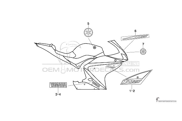 Yamaha YZF R125 2010 - Bianco