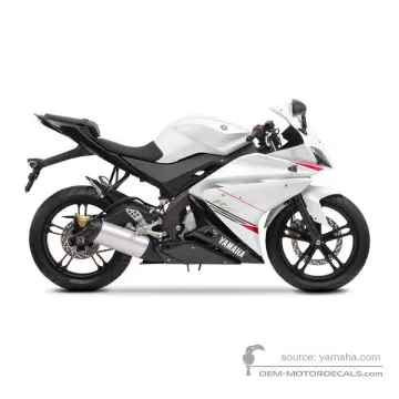 Yamaha YZF R125 2011 - Biały - Bluish White Cocktail 1