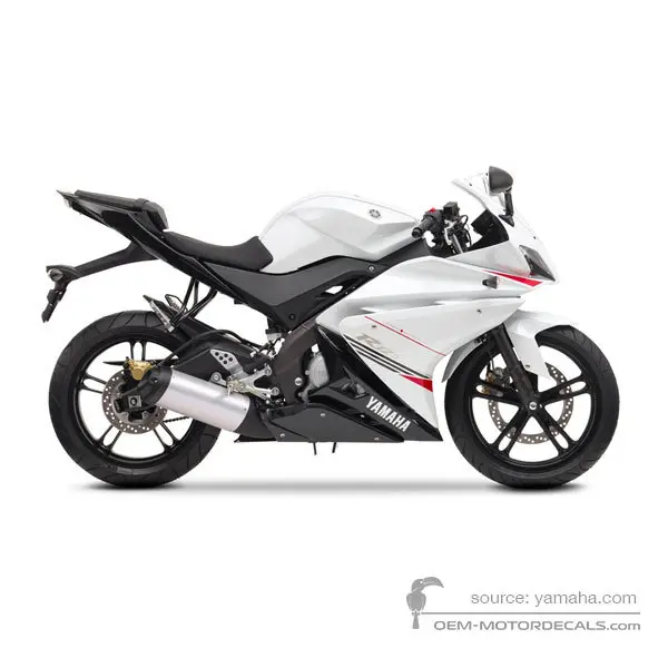 Yamaha YZF R125 2011 - Biały - Bluish White Cocktail 1