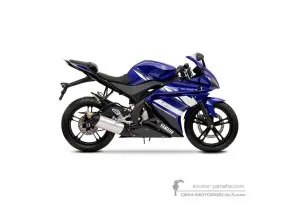 Autocollants pour Yamaha YZF R125 2011 - Bleu • Yamaha Autocollants OEM