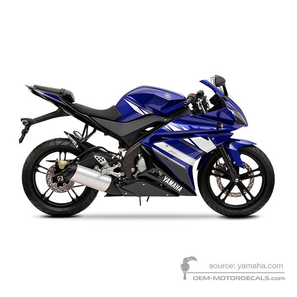 Decals for Yamaha YZF R125 2011 - Blue • Yamaha OEM Decals