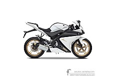 Adesivi per Yamaha YZF R125 2012 - Nero Bianco • Yamaha Adesivi OEM