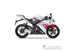 Autocollants pour Yamaha YZF R125 2012 - Blanc • Yamaha Autocollants OEM