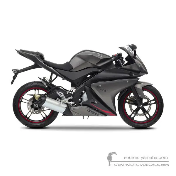 Yamaha YZF R125 2013 - Szary - Mat Gray Metallic 3