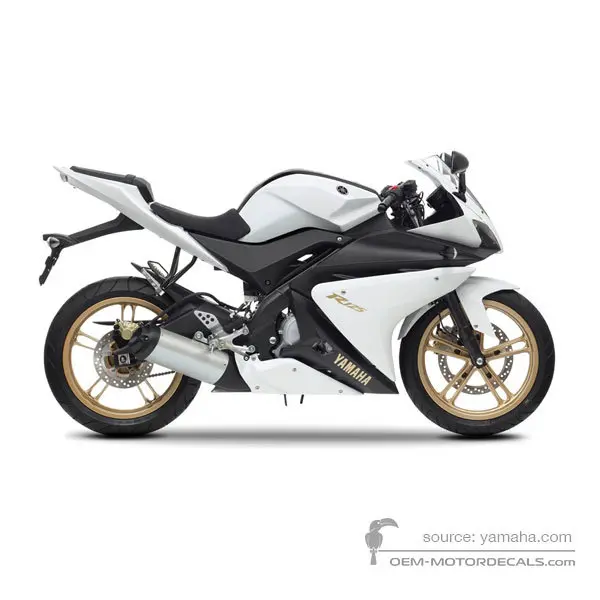 Yamaha YZF R125 2013 - Czarno Biały - Mat White Metallic 3