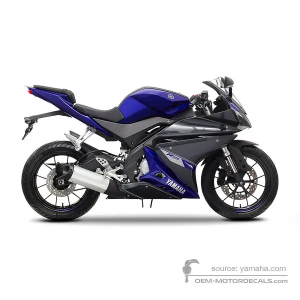 Yamaha YZF R125 2014 - Niebieski - Deep Purplish Blue Metallic 13
