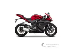 Autocollants pour Yamaha YZF R125 2014 - Rouge • Yamaha Autocollants OEM