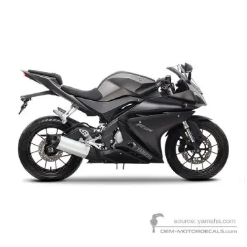 Yamaha YZF R125 2014 - Szary - Mat Gray Metallic 3