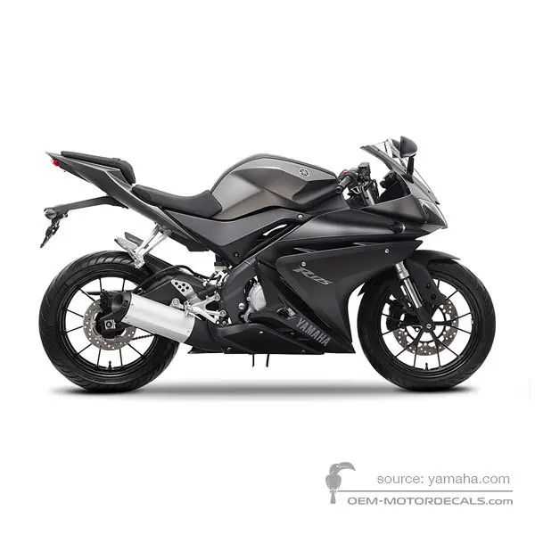 Yamaha YZF R125 2014 - Szary - Mat Gray Metallic 3