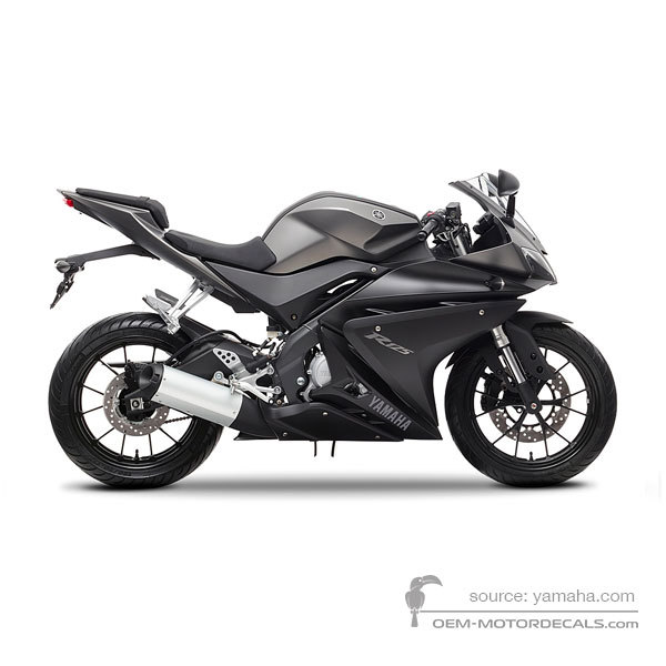 Decals for Yamaha YZF R125 2015 - Gray • Yamaha OEM Decals