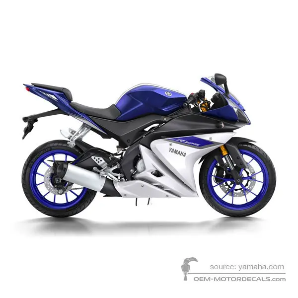 Yamaha YZF R125 2015 - Niebieski - Deep Purplish Blue Metallic 13