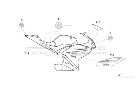 Yamaha YZF R125 2015 - Rouge