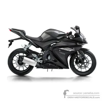Yamaha YZF R125 2016 - Szary - Mat Gray Metallic 3