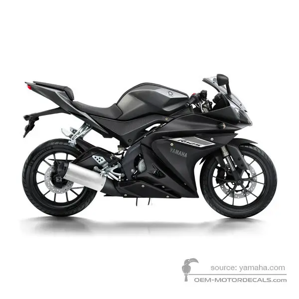 Yamaha YZF R125 2016 - Szary - Mat Gray Metallic 3