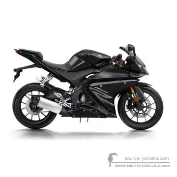 Yamaha YZF R125 2017 - Gris - Mat Dark Gray Metallic 6