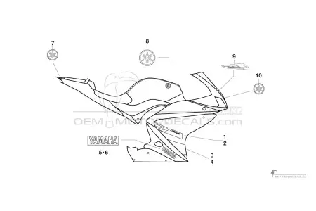 Yamaha YZF R125 2018 - Bleu