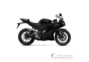 Autocollants pour Yamaha YZF R125 2019 - Noir • Yamaha Autocollants OEM
