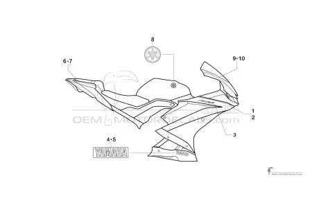 Yamaha YZF R125 2019 - Blanc