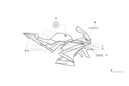 Yamaha YZF R125 2019 - Bleu
