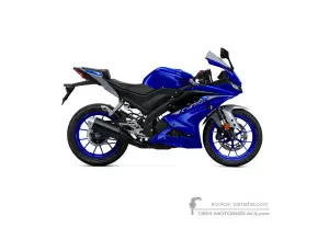 Autocollants pour Yamaha YZF R125 2021 - Bleu • Yamaha Autocollants OEM