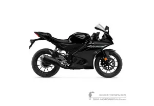 Naklejki do Yamaha YZF R125 2024 - Czarny • Yamaha Naklejki OEM