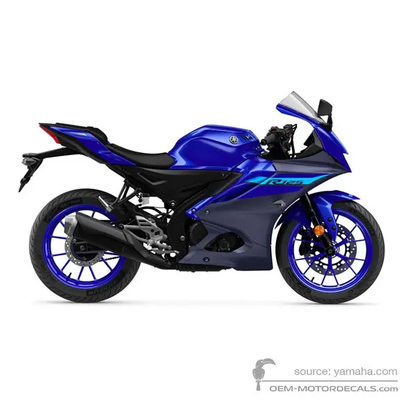 Yamaha YZF R125 2024 - Niebieski - Deep Purplish Blue Metallic C