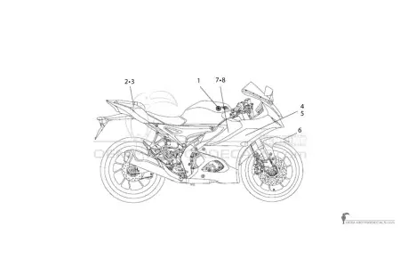 Yamaha YZF R125 2024 - Schwarz