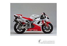 Stickers voor Yamaha YZF R1 1998 - Wit • Yamaha OEM Stickers