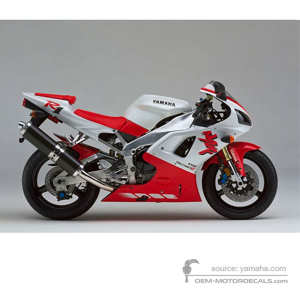 Decals for Yamaha YZF R1 1998 - White • Yamaha OEM Decals