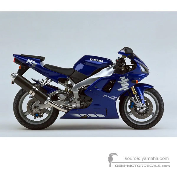 Adesivi per Yamaha YZF R1 1998 - Blu • Yamaha Adesivi OEM