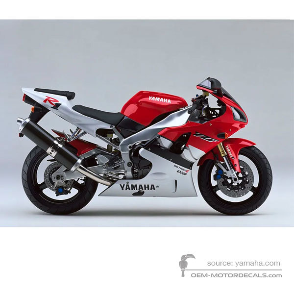 Decals for Yamaha YZF R1 1999 - Red • Yamaha OEM Decals