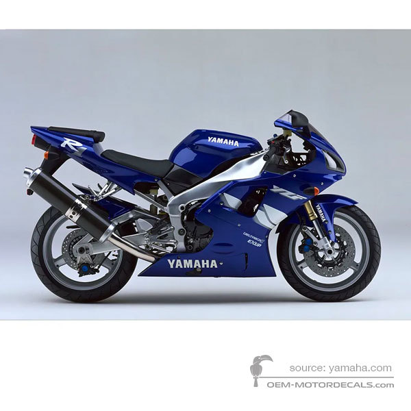 Stickers voor Yamaha YZF R1 1999 - Blauw • Yamaha OEM Stickers