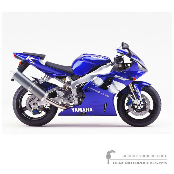 Autocollants pour pour Yamaha YZF R1 2000 - Bleu • Yamaha Autocollants OEM