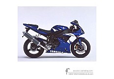 Stickers voor Yamaha YZF R1 2002 - Blauw • Yamaha OEM Stickers