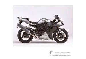Stickers voor Yamaha YZF R1 2002 - Zilver • Yamaha OEM Stickers