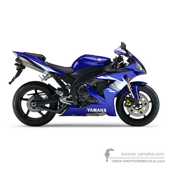 Naklejki do Yamaha YZF R1 2005 - Niebieski • Yamaha Naklejki OEM