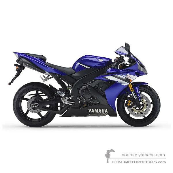 Aufkleber für Yamaha YZF R1 2006 - Blau • Yamaha OEM-Aufkleber