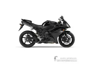 Stickers voor Yamaha YZF R1 2007 - Zwart • Yamaha OEM Stickers