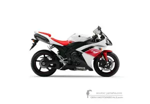 Aufkleber für Yamaha YZF R1 2008 - Weiss • Yamaha OEM-Aufkleber