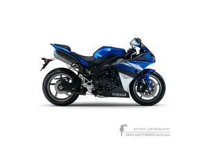 Aufkleber für Yamaha YZF R1 2009 - Blau • Yamaha OEM-Aufkleber