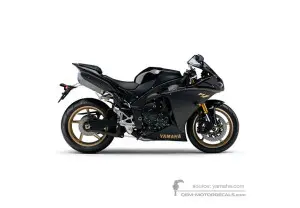 Aufkleber für Yamaha YZF R1 2009 - Schwarz • Yamaha OEM-Aufkleber