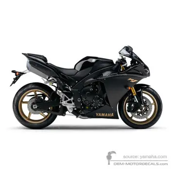Yamaha YZF R1 2009 - Zwart - Black Metallic X