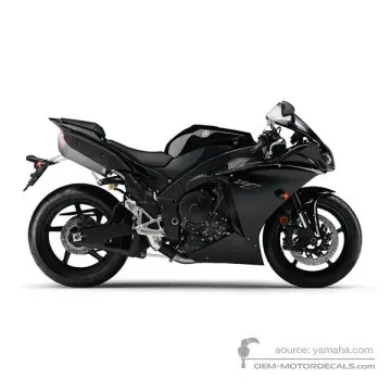 Yamaha YZF R1 2011 - Zwart - Black Metallic X