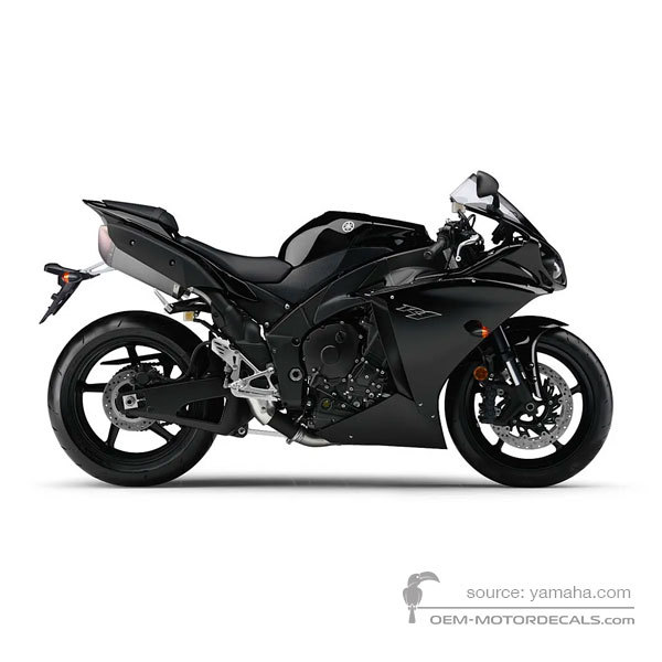 Aufkleber für Yamaha YZF R1 2011 - Schwarz • Yamaha OEM-Aufkleber