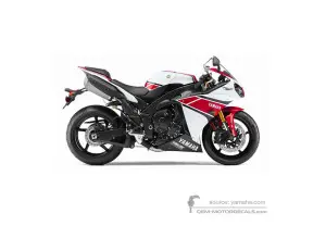 Adesivi per Yamaha YZF R1 2012 Anniversary - Bianco • Yamaha Adesivi OEM