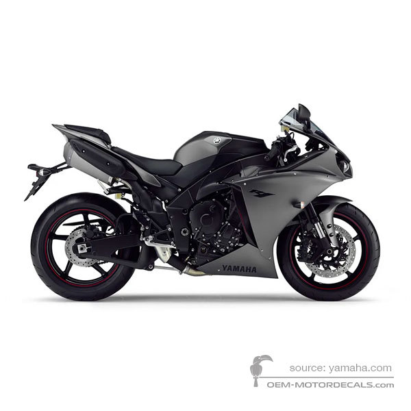 Decals for Yamaha YZF R1 2012 - Gray • Yamaha OEM Decals